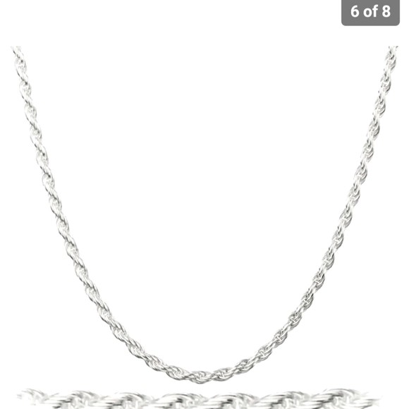 925 SS Rope Chain - Picture 5 of 6